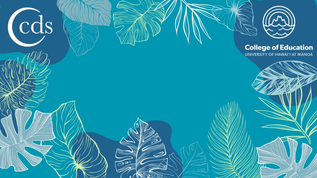 CDS Zoom background (blue with leaves)