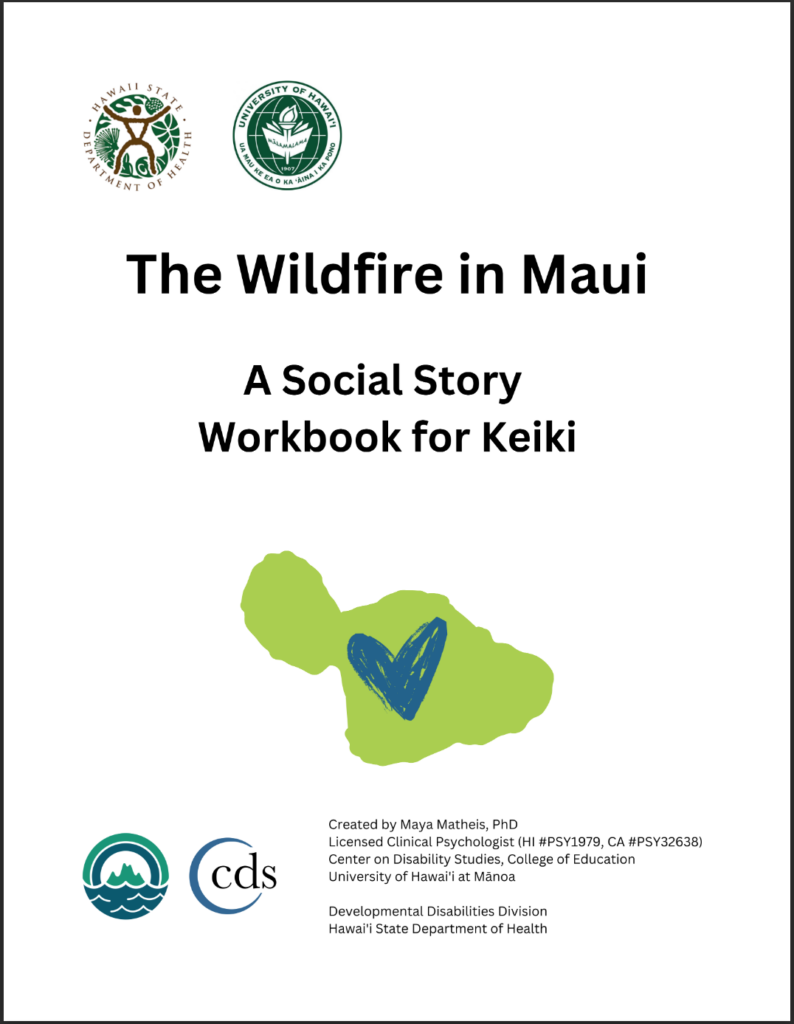 Keiki Maui Wildfire Workbook