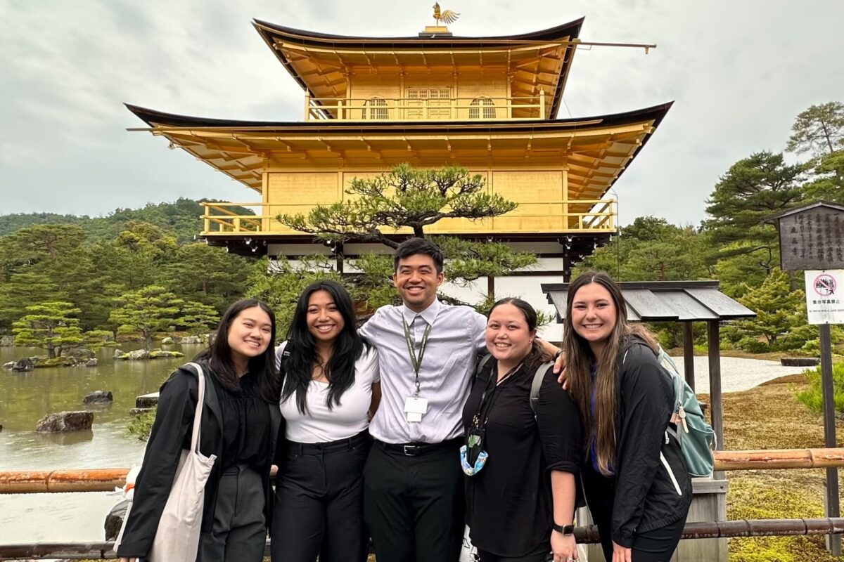 students in Japan field study program