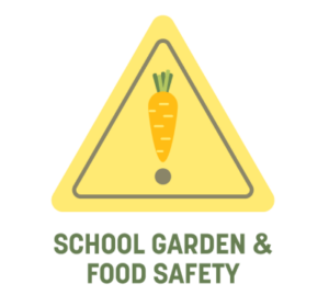 warning triangle sign with a carrot illustration