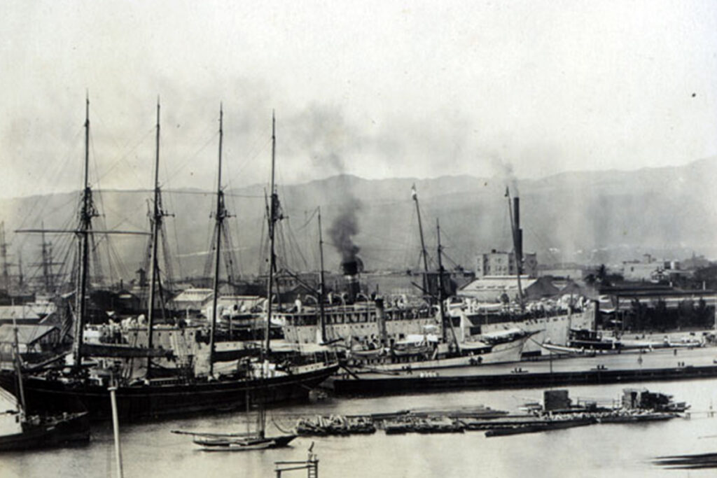 ships at harbor
