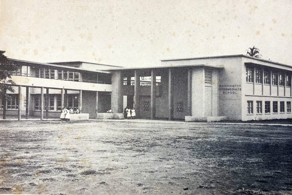 admin building of Washington Intermediate School