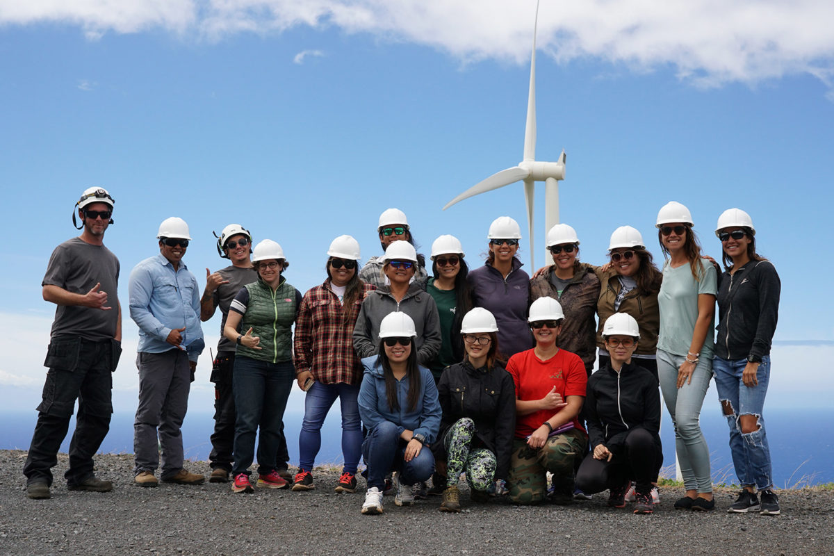 Students at windmill