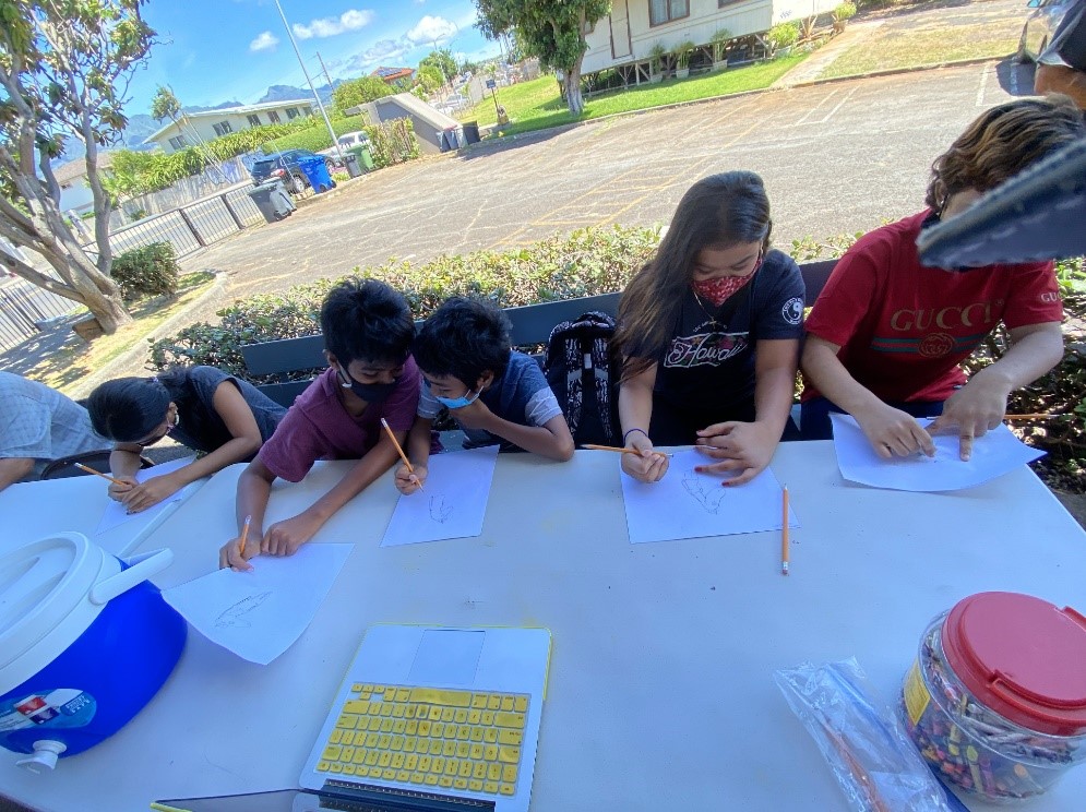 Waipahu Complex schools are tutored at Safe Haven’s temporary outdoor space
